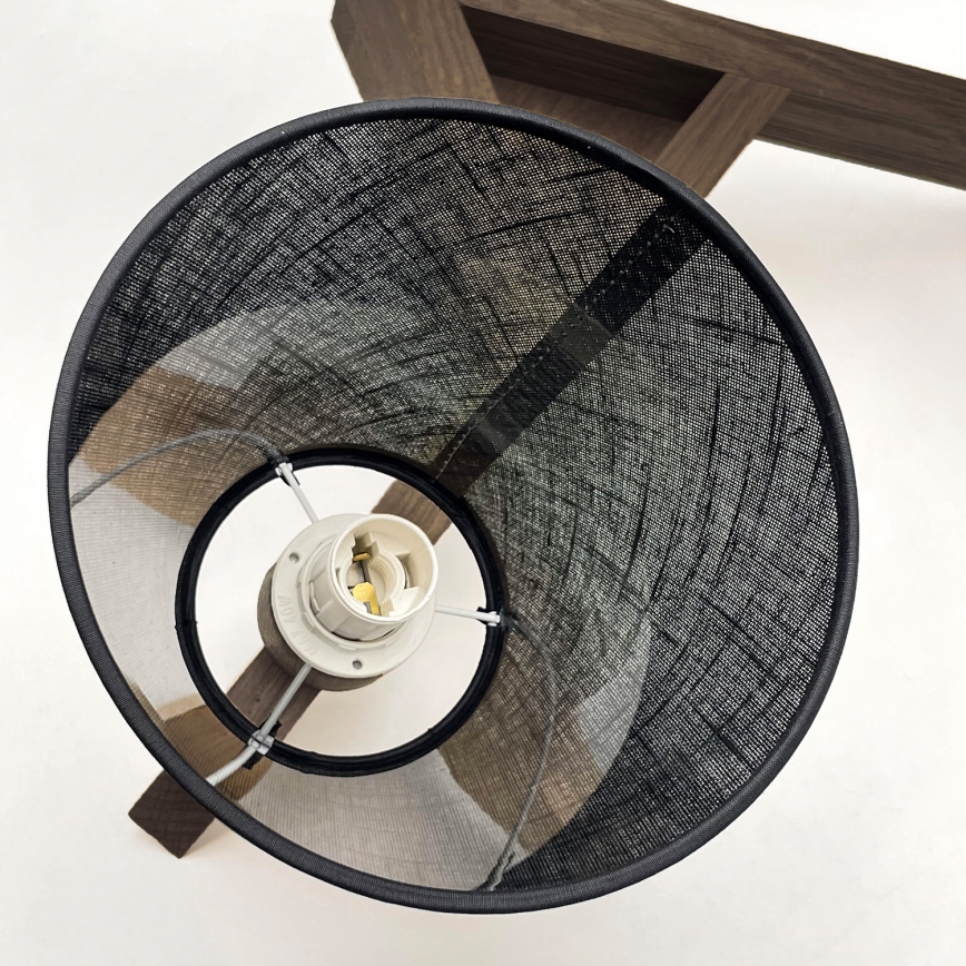 Brilagi - Lámpara de techo LED ANTHONY empotrada 3xE14/40W/230V roble nogal/negro