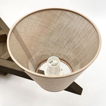 Brilagi - Lámpara de techo LED ANTHONY de superficie 5xE14/40W/230V roble nogal