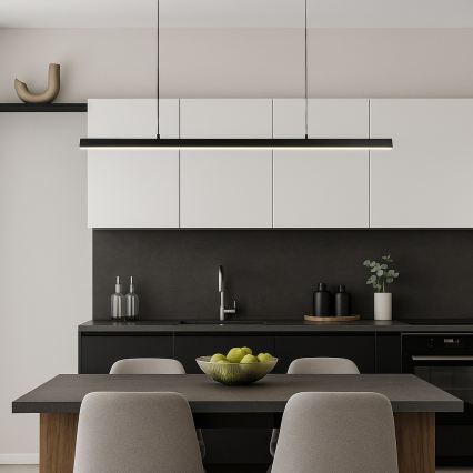 Brilagi - Lámpara LED colgante con cable AXIS LED/30W/230V 120 cm negra