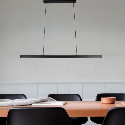 Brilagi - Lámpara LED colgante con cable AXIS LED/30W/230V 120 cm negra