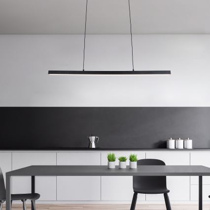 Brilagi - Lámpara LED colgante con cable AXIS LED/30W/230V 120 cm negra