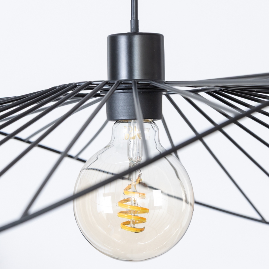 Brilagi - Lámpara LED colgante con cable CERIA WIRE 1xE27/40W/230V 60x80 cm, negra