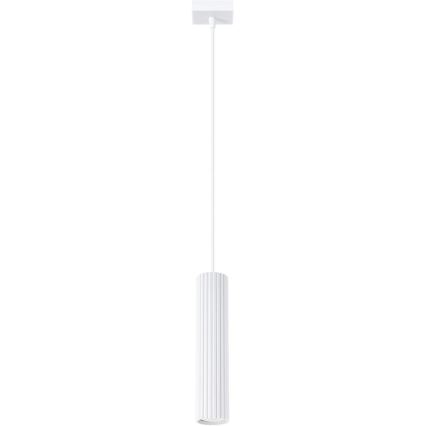 Brilagi - Lámpara LED colgante con cable CRESTO 1xGU10/10W/230V blanca