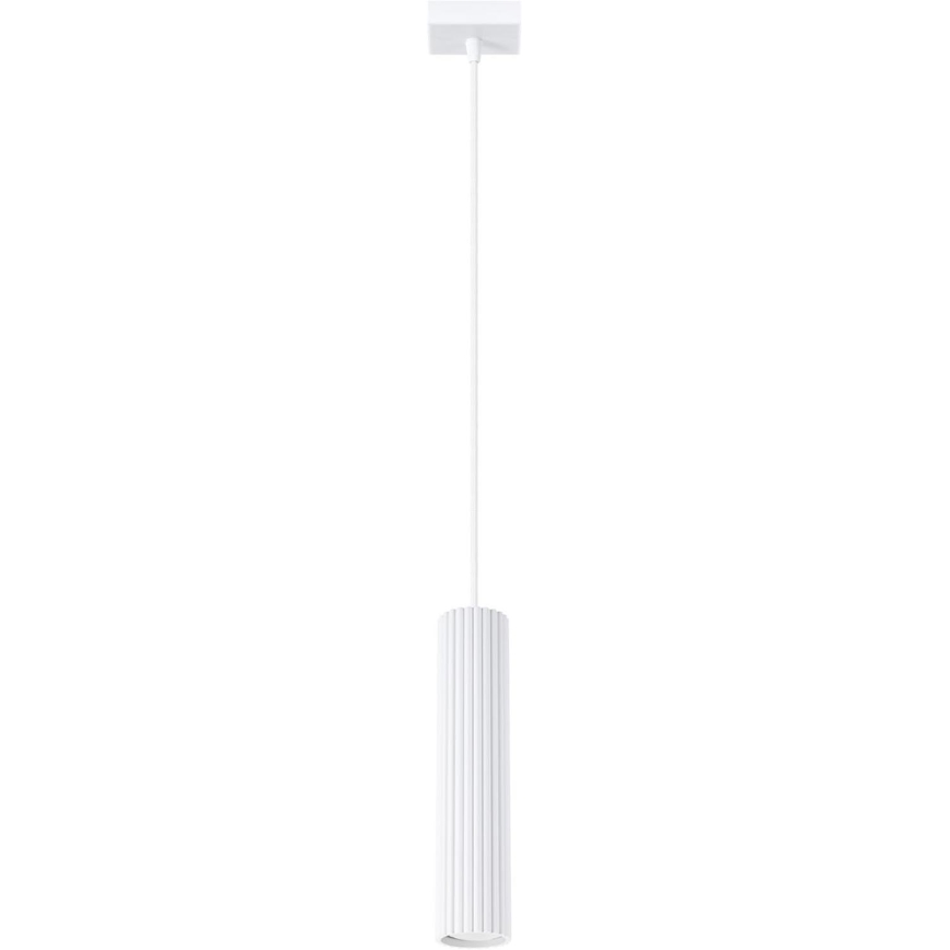 Brilagi - Lámpara LED colgante con cable CRESTO 1xGU10/10W/230V blanca