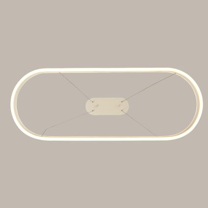 Brilagi - Lámpara LED colgante con cable PONDIE LED/45W/230V 80x30 cm blanca