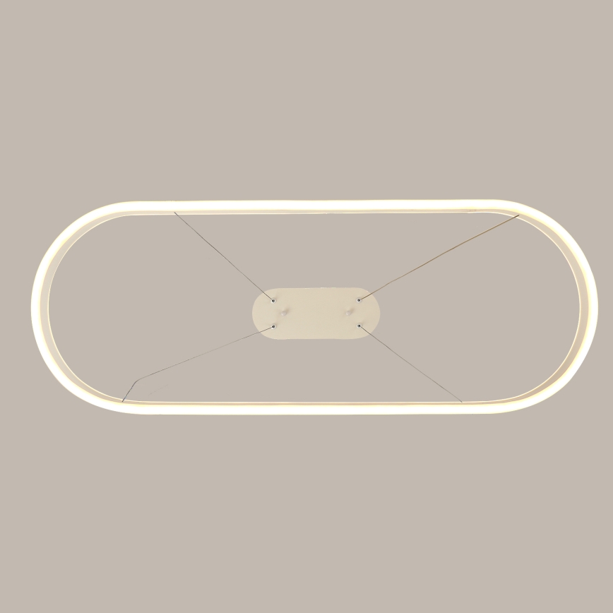 Brilagi - Lámpara LED colgante con cable PONDIE LED/45W/230V 80x30 cm blanca