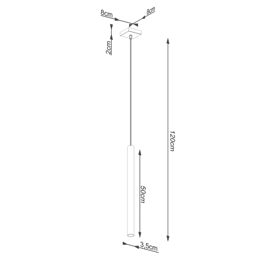 Brilagi - Lámpara LED colgante DRIFA 1xG9/4W/230V concreto