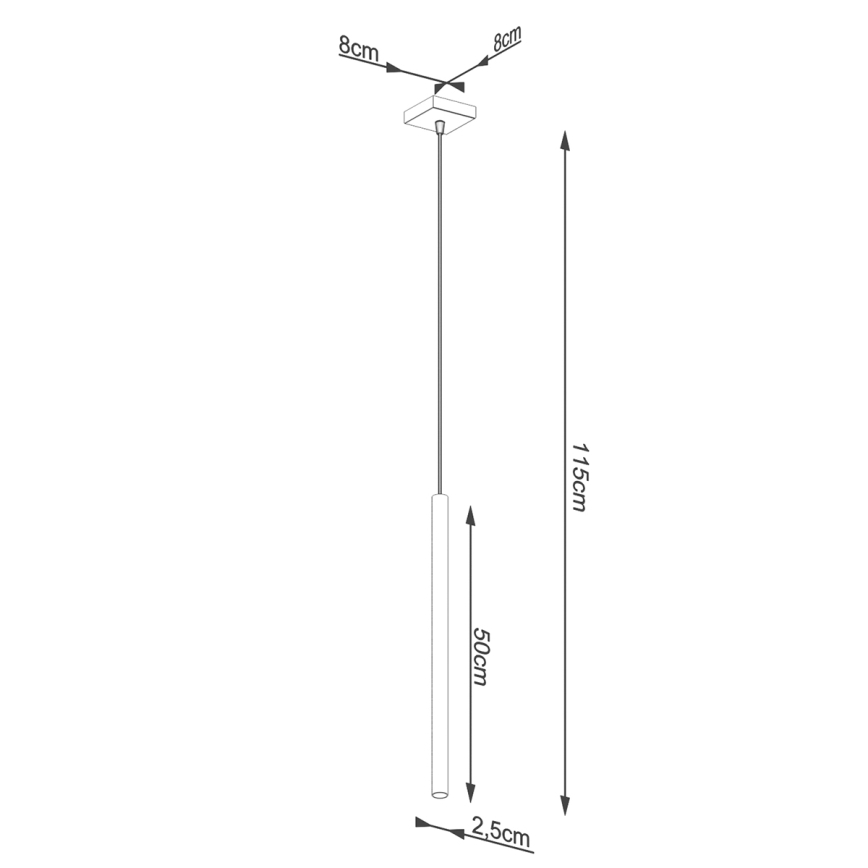 Brilagi - Lámpara LED colgante DRIFA 1xG9/4W/230V dorado
