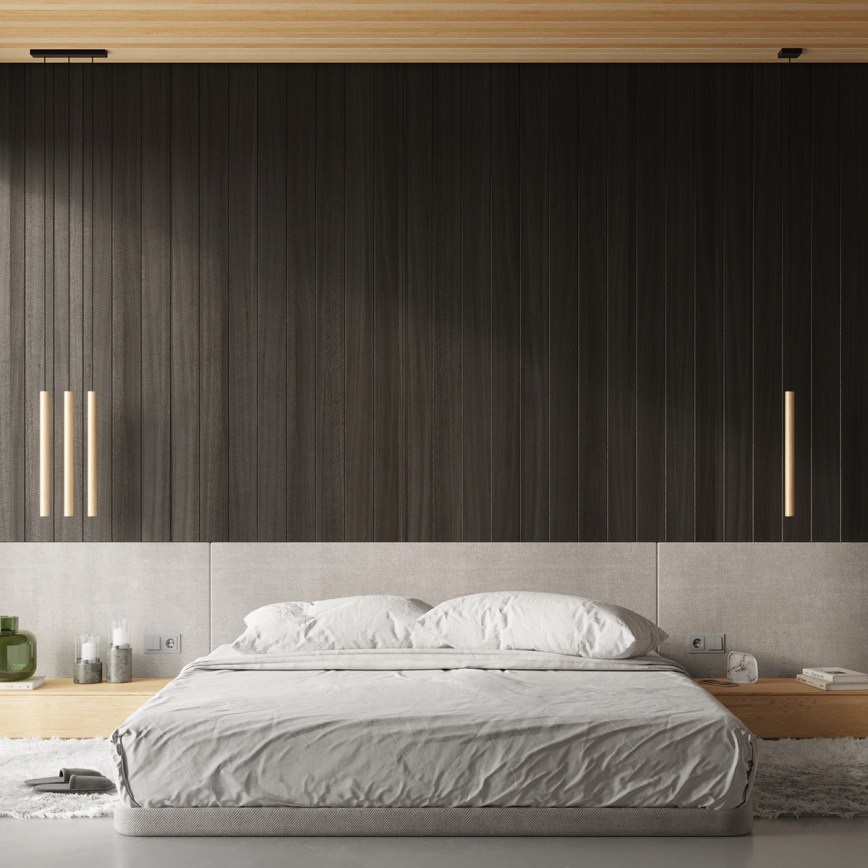 Brilagi - Lámpara LED colgante DRIFA 1xG9/4W/230V madera