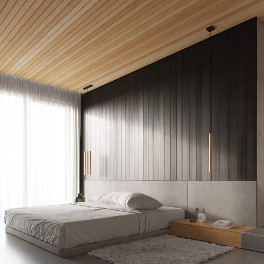 Brilagi - Lámpara LED colgante DRIFA 1xG9/4W/230V madera