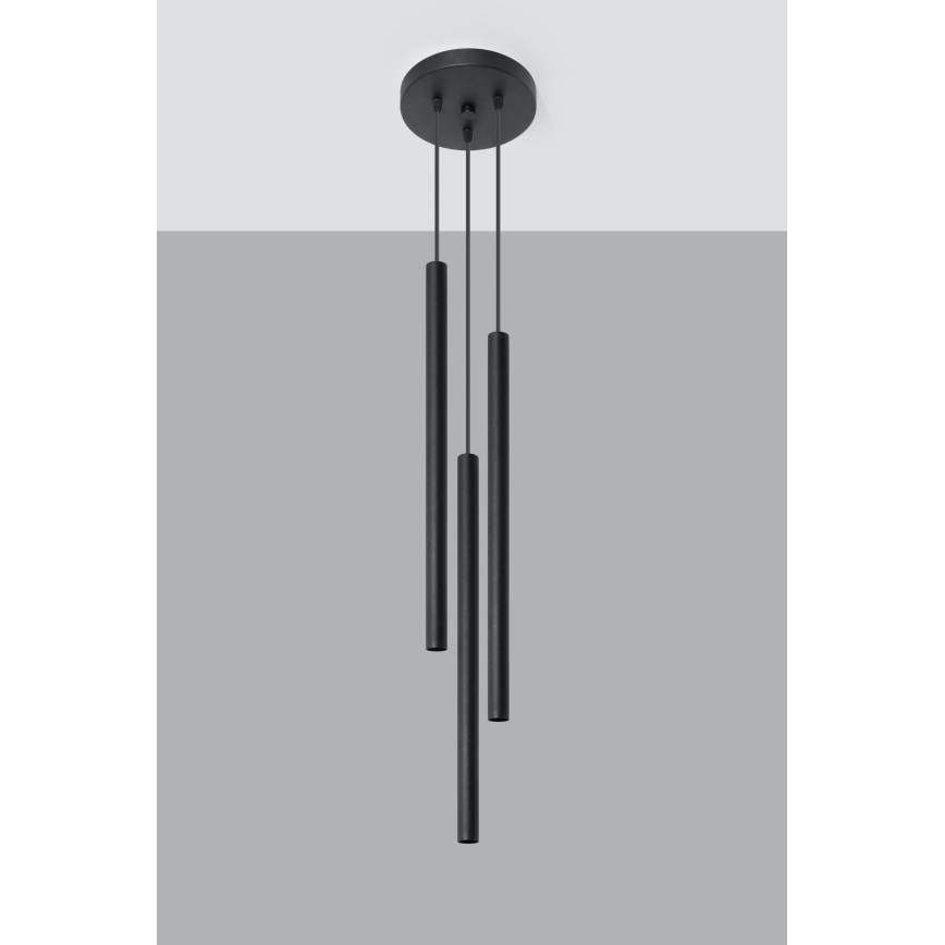 Brilagi -  Lámpara LED colgante DRIFA 3xG9/4W/230V negro