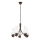 Brilagi - Lámpara LED colgante en cadena COTTAGE 5xE14/40W/230V roble/blanco