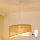 Brilagi - Lámpara LED colgante LYRA 1xE27/15W/230V beige/color crema