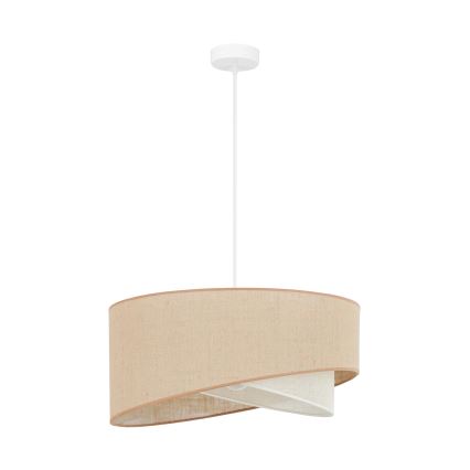 Brilagi - Lámpara LED colgante LYRA 1xE27/15W/230V beige/color crema