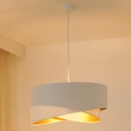 Brilagi - Lámpara LED colgante LYRA 1xE27/15W/230V blanco/dorado