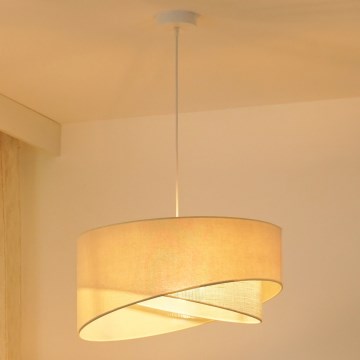 Brilagi - Lámpara LED colgante LYRA 1xE27/15W/230V color crema
