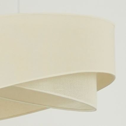 Brilagi - Lámpara LED colgante LYRA 1xE27/15W/230V color crema