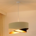 Brilagi - Lámpara LED colgante LYRA 1xE27/15W/230V color crema/negro/dorado