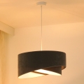 Brilagi - Lámpara LED colgante LYRA 1xE27/15W/230V gris/blanco
