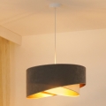 Brilagi - Lámpara LED colgante LYRA 1xE27/15W/230V gris/color crema/dorado