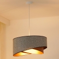 Brilagi - Lámpara LED colgante LYRA 1xE27/15W/230V gris/color crema/dorado