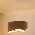 Brilagi - Lámpara LED colgante LYRA 1xE27/15W/230V marrón/blanco