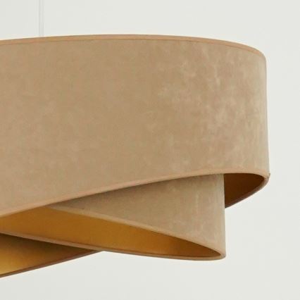 Brilagi - Lámpara LED colgante LYRA 1xE27/15W/230V marrón/dorado