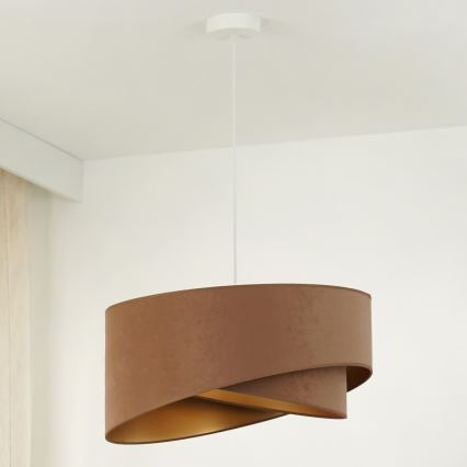 Brilagi - Lámpara LED colgante LYRA 1xE27/15W/230V marrón/dorado