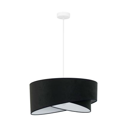 Brilagi - Lámpara LED colgante LYRA 1xE27/15W/230V negro/blanco