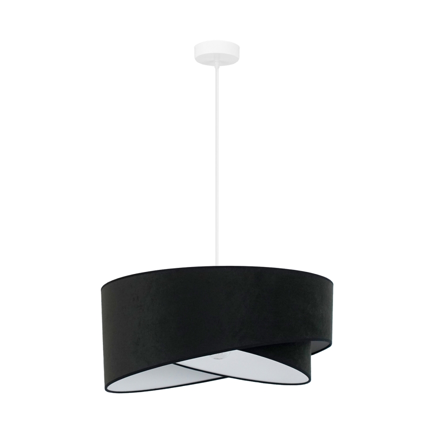 Brilagi - Lámpara LED colgante LYRA 1xE27/15W/230V negro/blanco