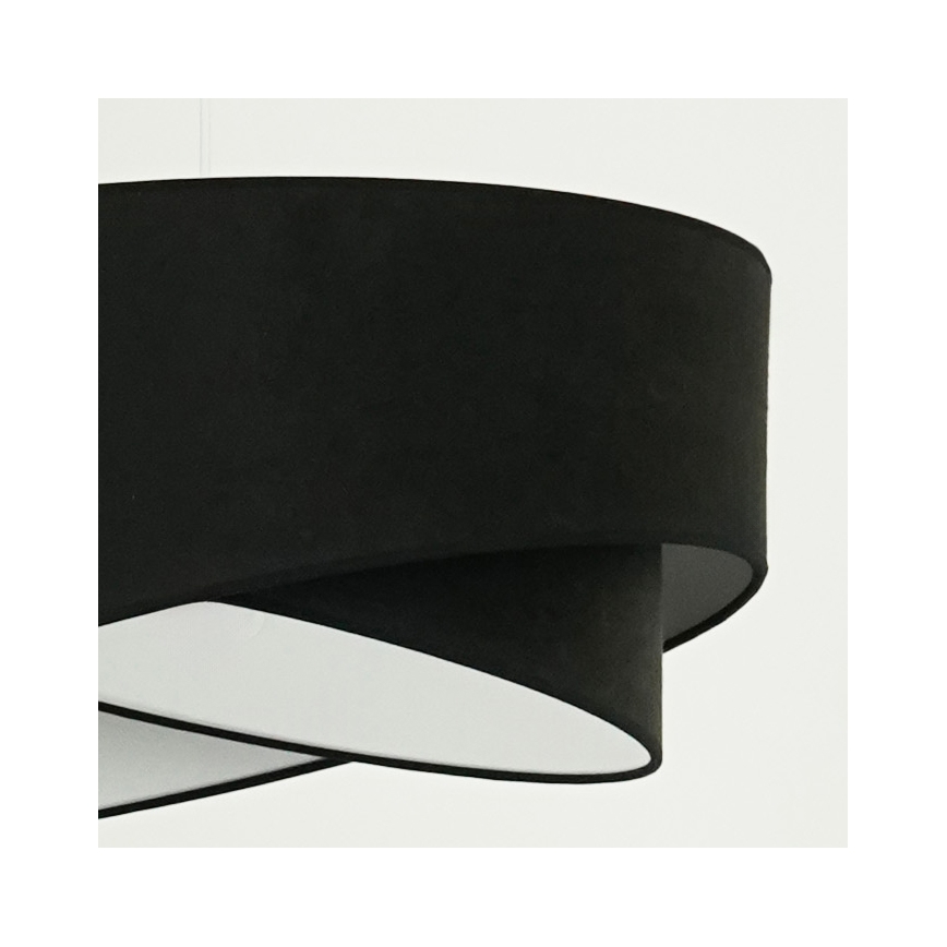 Brilagi - Lámpara LED colgante LYRA 1xE27/15W/230V negro/blanco