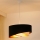 Brilagi - Lámpara LED colgante LYRA 1xE27/15W/230V negro/color crema/dorado