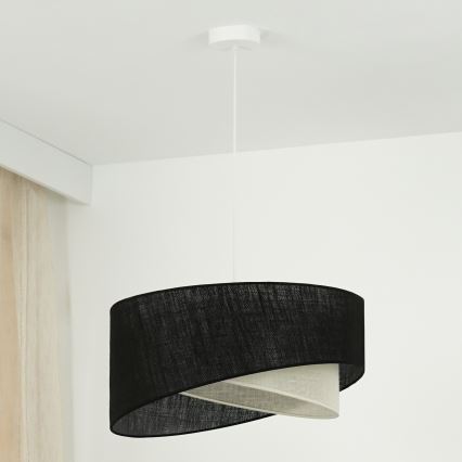 Brilagi - Lámpara LED colgante LYRA 1xE27/15W/230V negro/color crema