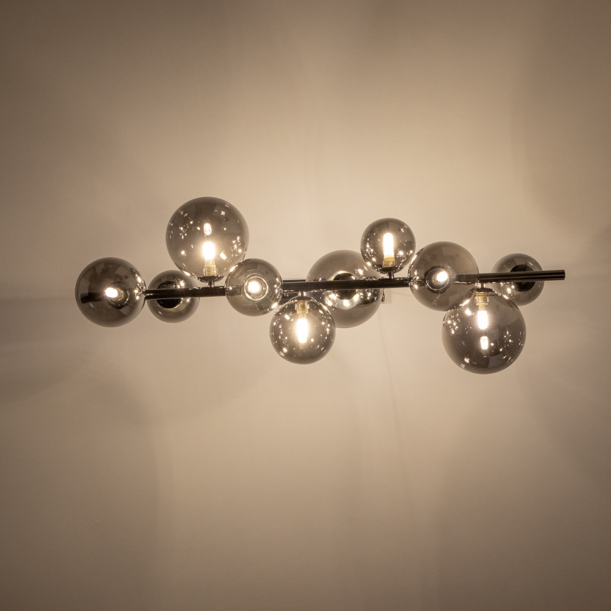 Brilagi - Lámpara LED colgante MILLA 10xG9/3W/230V cromo brillante/ahumado