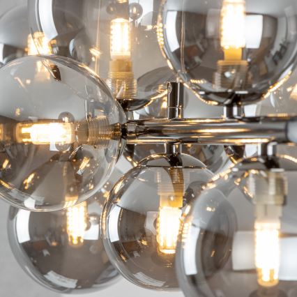 Brilagi - Lámpara LED colgante MILLA 10xG9/3W/230V cromo brillante/ahumado