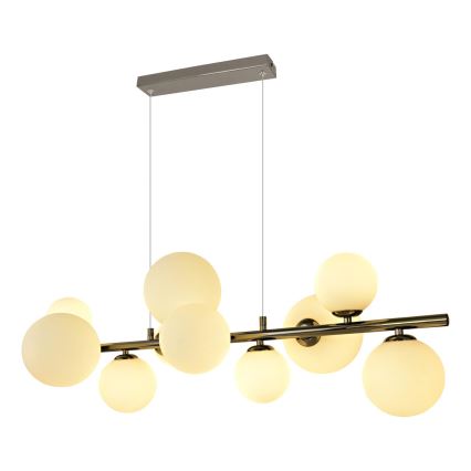 Brilagi - Lámpara LED colgante MILLA 10xG9/3W/230V cromo brillante/blanco