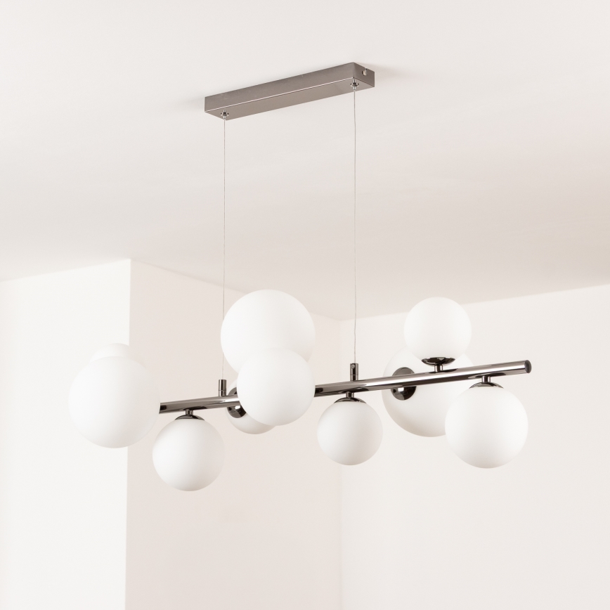 Brilagi - Lámpara LED colgante MILLA 10xG9/3W/230V cromo brillante/blanco