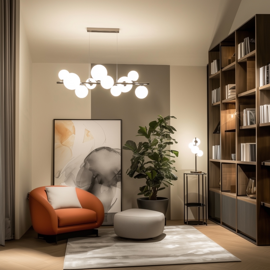 Brilagi - Lámpara LED colgante MILLA 10xG9/3W/230V cromo brillante/blanco