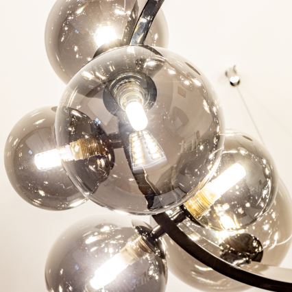 Brilagi - Lámpara LED colgante MILLA 15xG9/3W/230V cromo brillante/ahumado