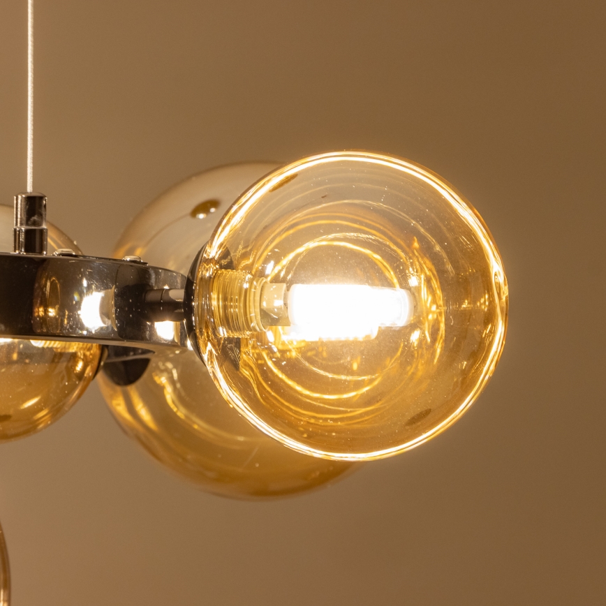 Brilagi - Lámpara LED colgante MILLA 15xG9/3W/230V cromo brillante/dorado