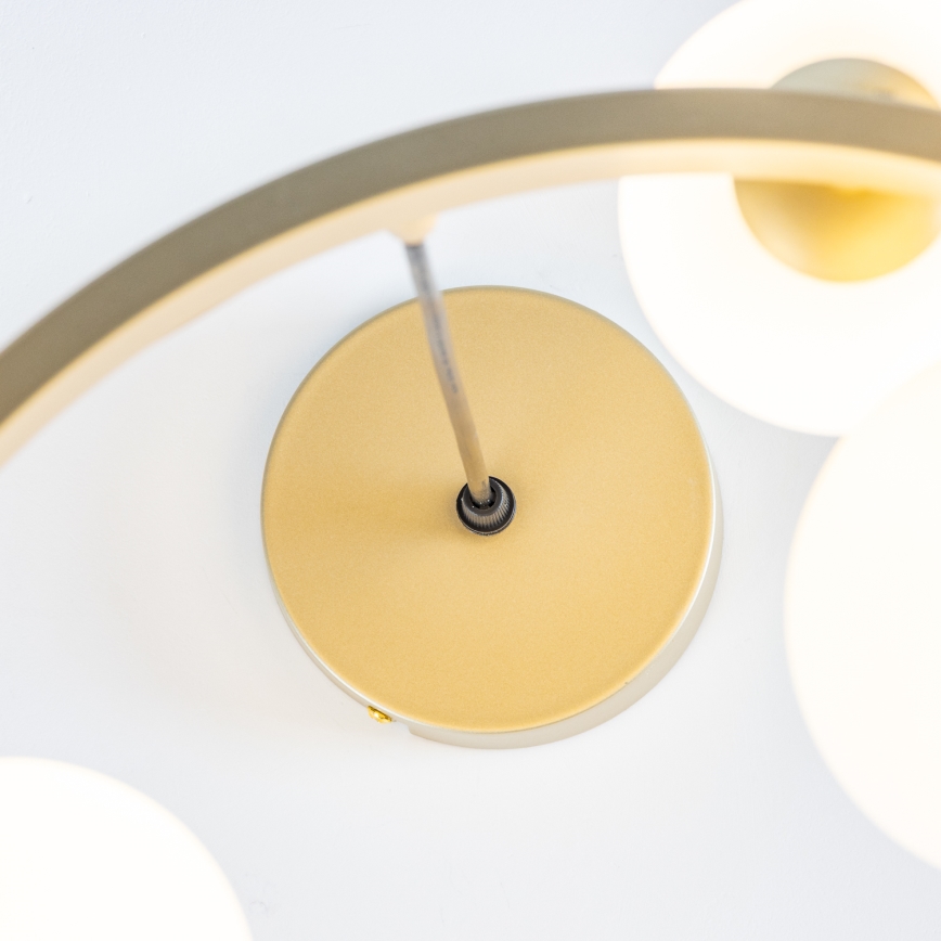 Brilagi - Lámpara LED colgante MILLA 15xG9/3W/230V dorado/blanco