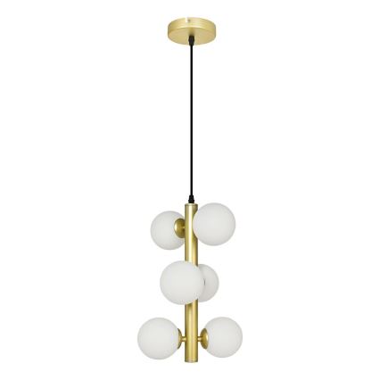 Brilagi - Lámpara LED colgante MILLA 6xG9/3W/230V dorado/blanco