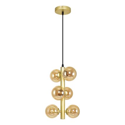 Brilagi - Lámpara LED colgante MILLA 6xG9/3W/230V dorado