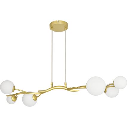 Brilagi - Lámpara LED colgante MISTEL 6xG9/3W/230V dorado/blanco