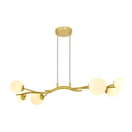Brilagi - Lámpara LED colgante MISTEL 6xG9/3W/230V dorado/blanco