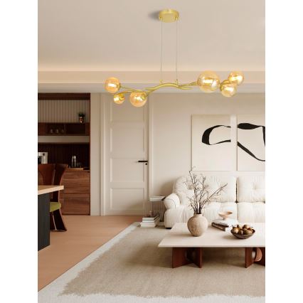 Brilagi - Lámpara LED colgante MISTEL 6xG9/3W/230V dorado