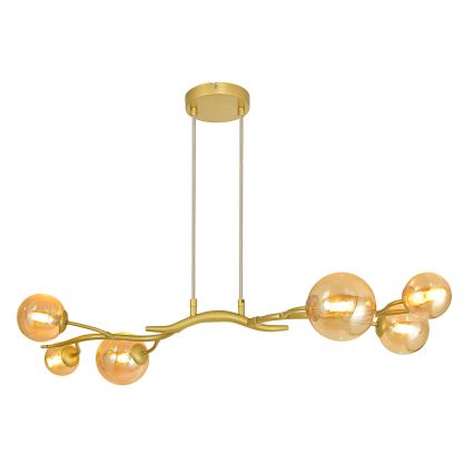 Brilagi - Lámpara LED colgante MISTEL 6xG9/3W/230V dorado