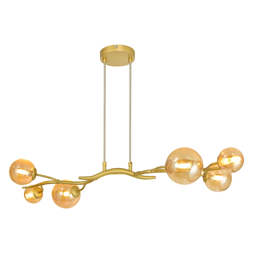 Brilagi - Lámpara LED colgante MISTEL 6xG9/3W/230V dorado