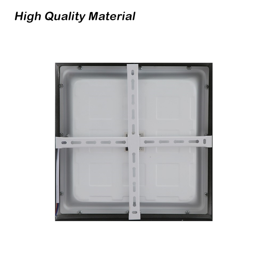 Brilagi - Plafón LED de baño FRAME LED/24W/230V 30x30 cm 3000/4000/6000K IP44 negro