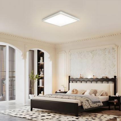 Brilagi - Plafón LED de baño ULTRA SLIM LED/18W/230V 30x30 cm blanco IP54